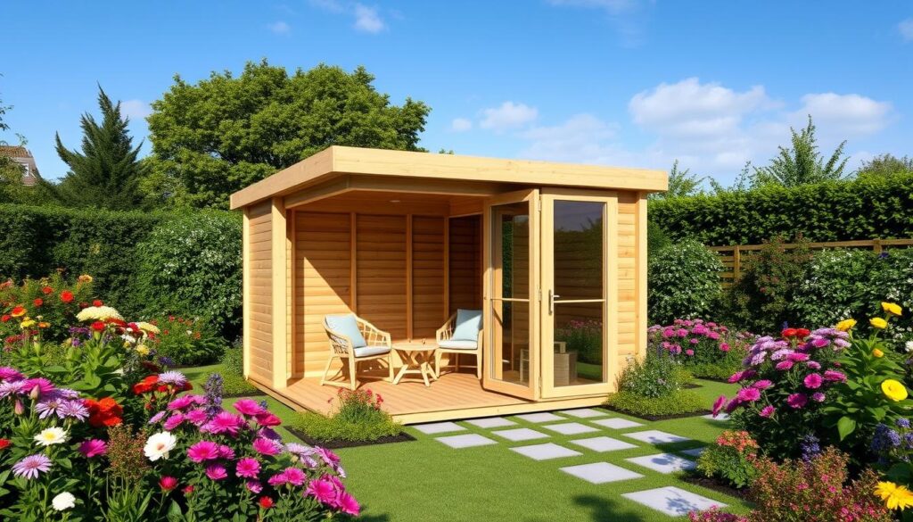 Fjordholz Pavillon 4x4 im Garten