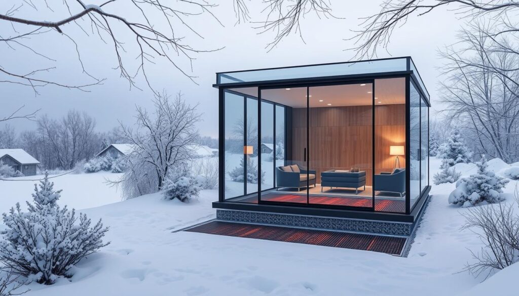 Glas Pavillon Heizungssysteme