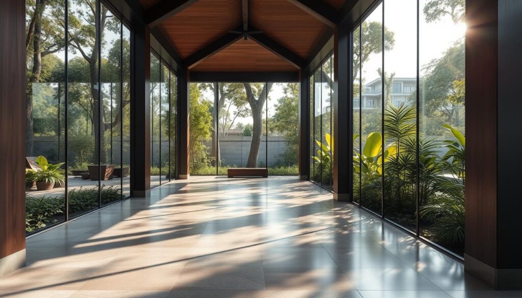 Glaspavillon Bodengestaltung Glaspavillon Bodengestaltung