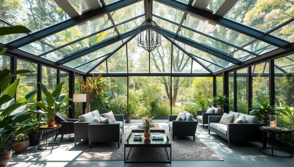 Glaspavillon Möblierung Glaspavillon Möblierung