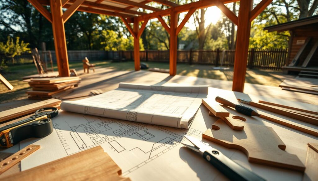 Holz-Pavillon Projektplanung Holz-Pavillon Projektplanung