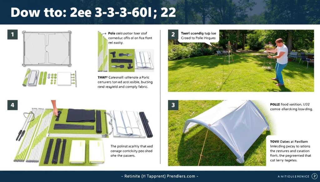 Pavillon 2x2 Montage Anleitung