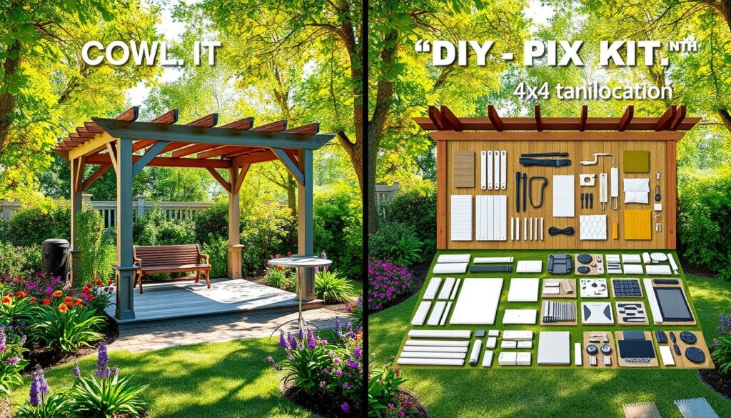 Pavillon 4x4 Installationsoptionen