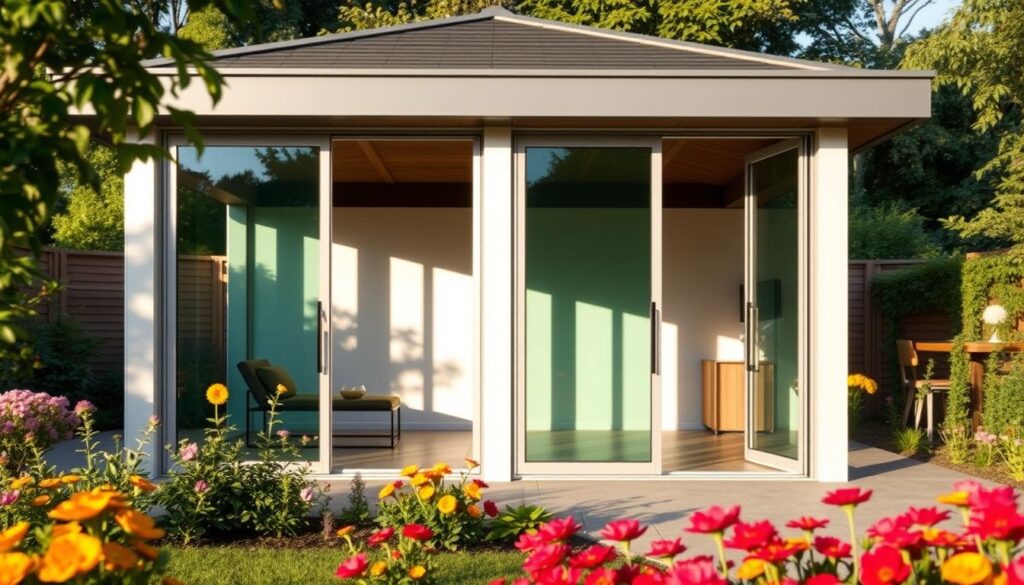 Schiebetüren im Pavillon 4x4