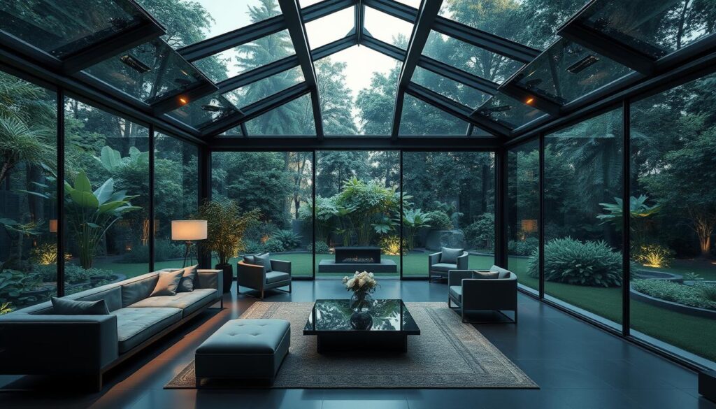 Smart Home Glas-Pavillon Technologie