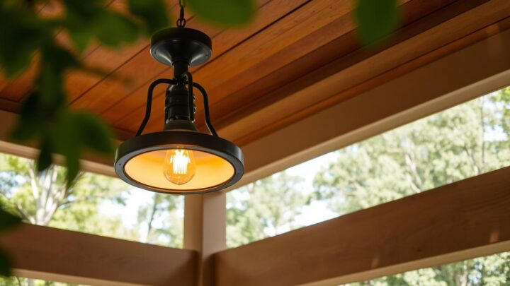 Stylische Deckenleuchte für Pavillon – Outdoor Beleuchtung