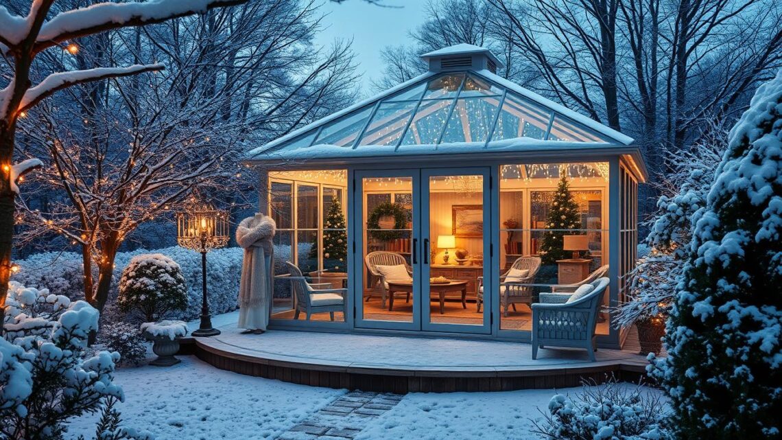 Glas Pavillon winterfest – Ihr perfekter Gartentraum