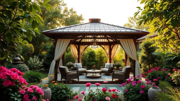 Pavillon 4×4 – Robuster Gartenpavillon für Ihr Zuhause