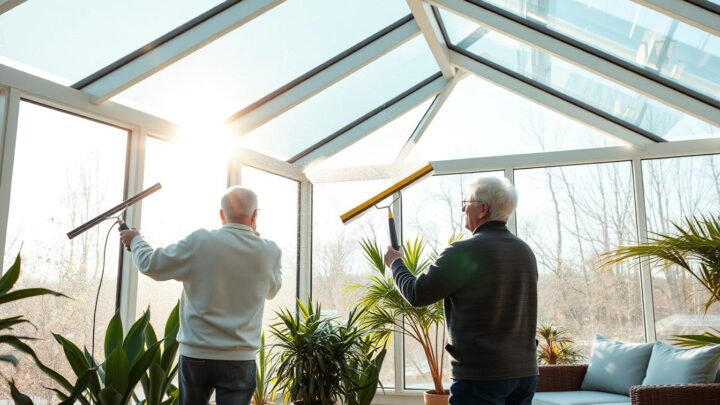 Glasdach reinigen: So können Sie Wintergarten, Terrassendach & Co. selber säubern