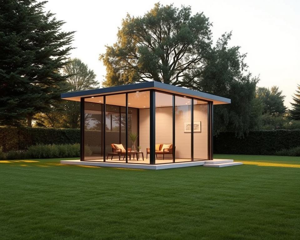 Glas-Pavillon Projektplanung