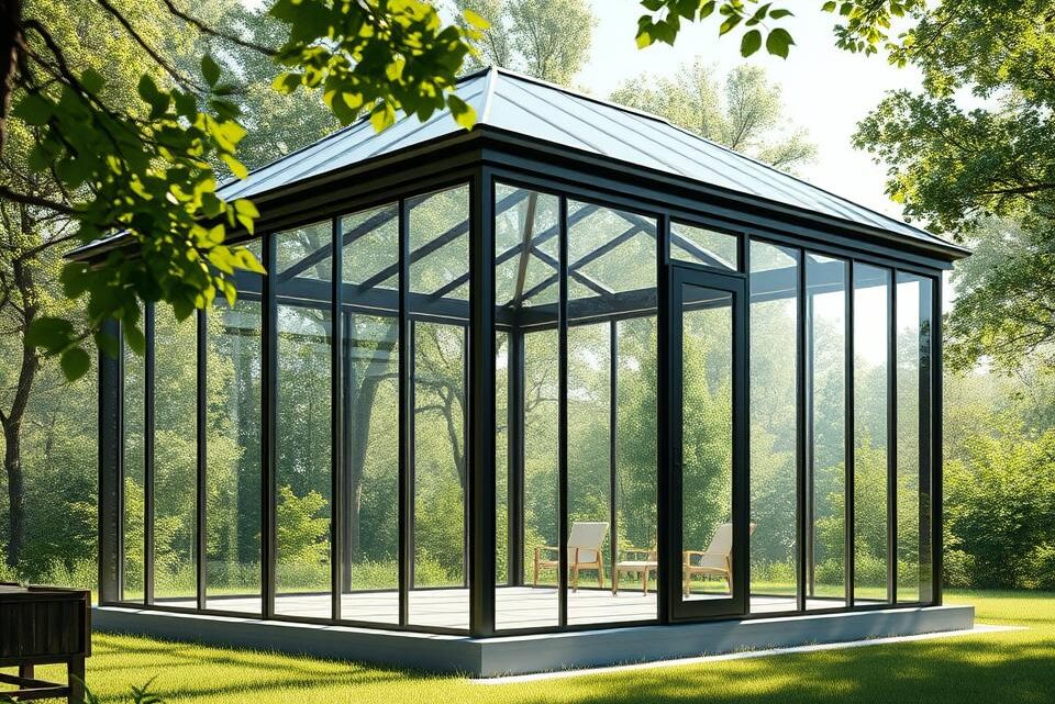 Glas-Pavillon selber bauen: So gelingt die Konstruktion