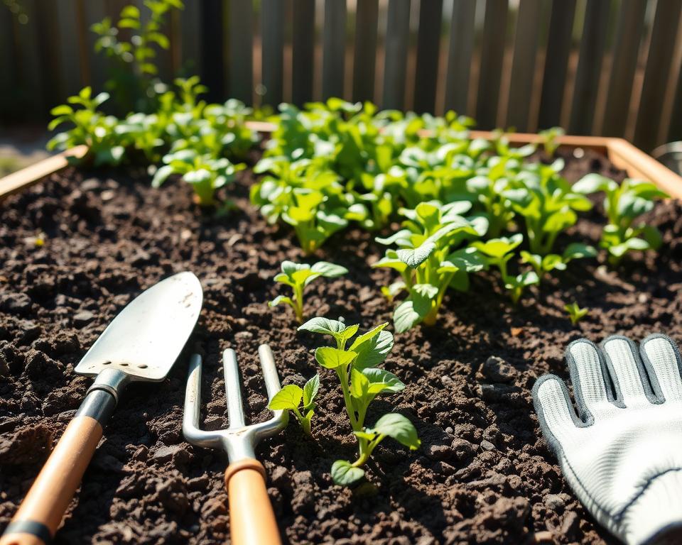 Hochbeet Frühjahrsvorbereitung