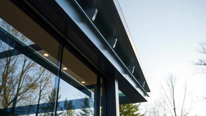 Dachrinne für Glas-Pavillon | Effektiver Regenschutz