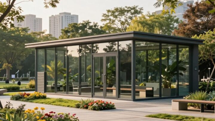 Der perfekte Glas-Pavillon mit Abhörschutz